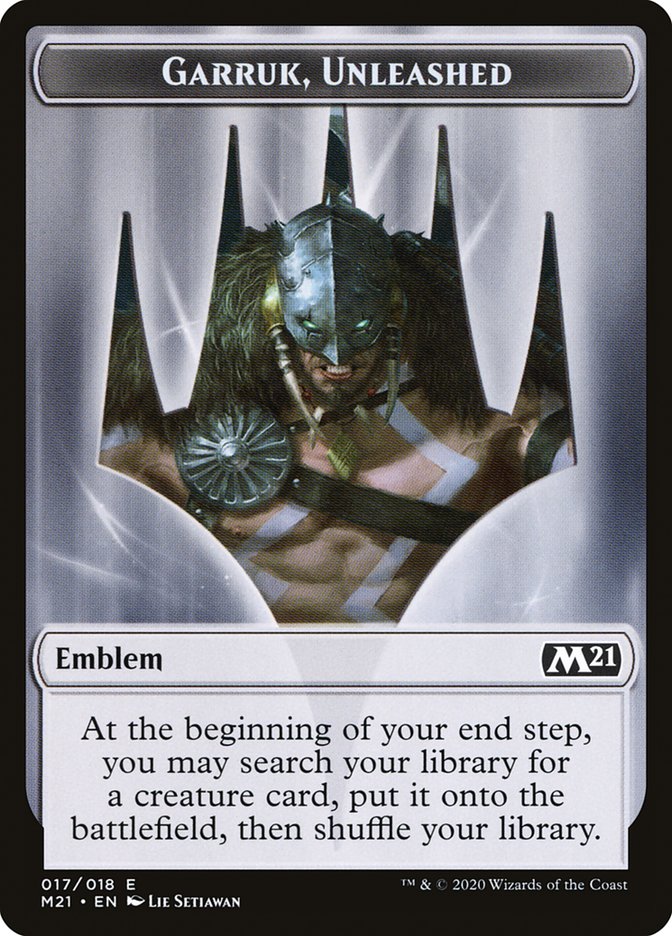 Emblem - Garruk, Unleashed [Core Set 2021] | GnG Games