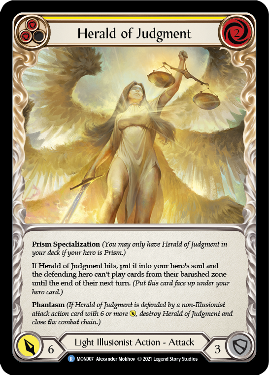 Herald of Judgment (Rainbow Foil) [MON007-RF] 1st Edition Rainbow Foil | GnG Games
