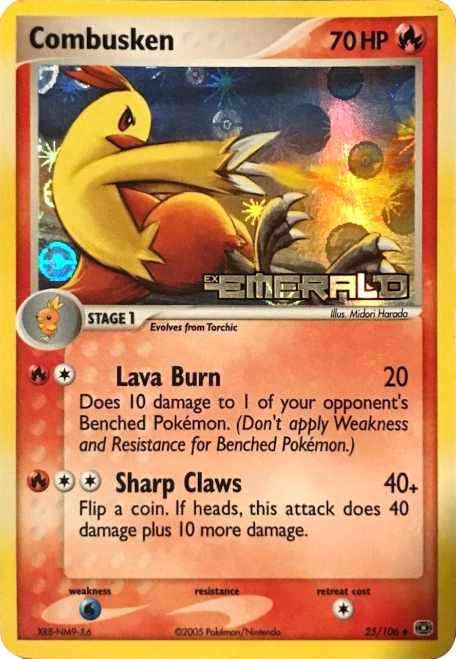 Combusken (25/106) (Stamped) [EX: Emerald] | GnG Games