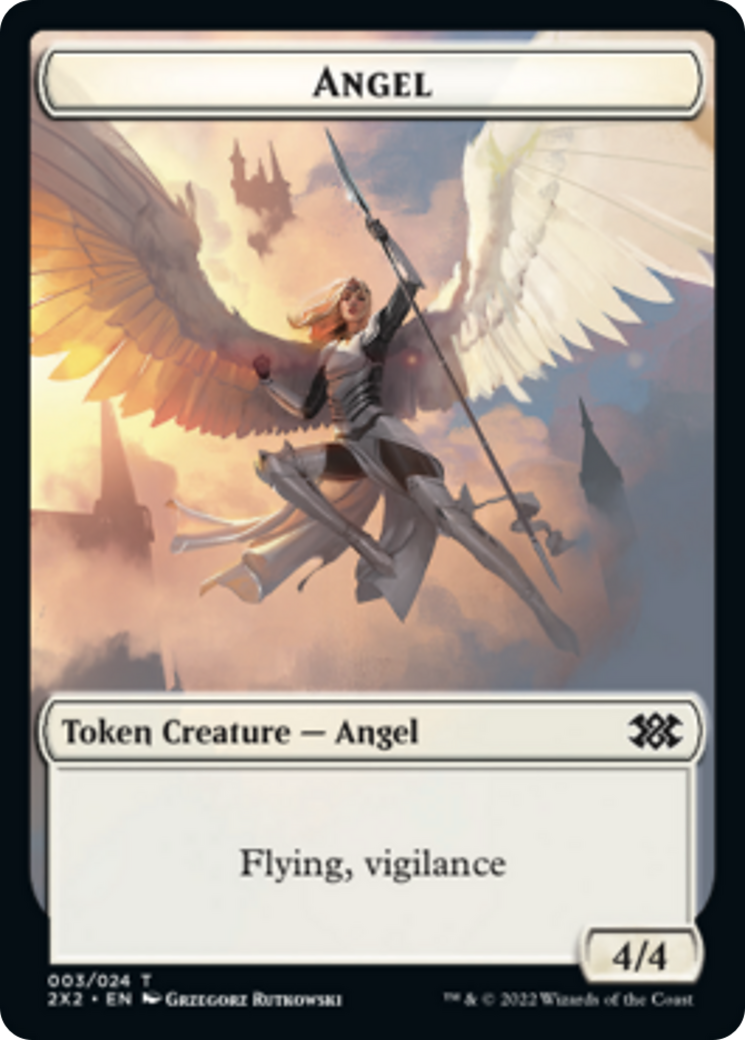 Egg // Angel Double-sided Token [Double Masters 2022 Tokens] | GnG Games