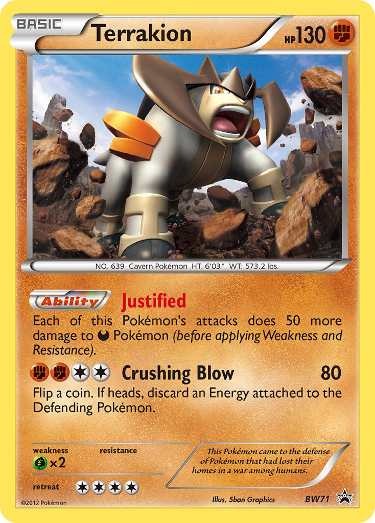 Terrakion (BW71) [Black & White: Black Star Promos] | GnG Games