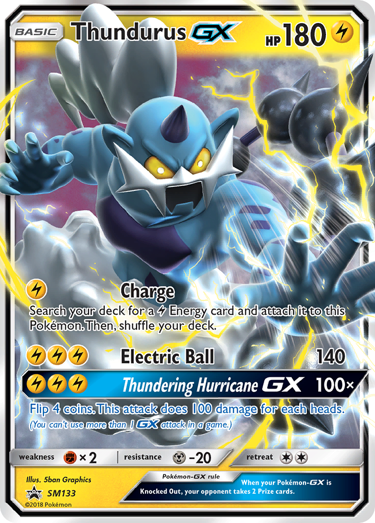 Thundurus GX (SM133) [Sun & Moon: Black Star Promos] | GnG Games