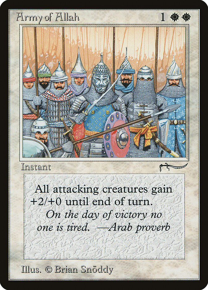 Army of Allah (Light Mana Cost) [Arabian Nights] | GnG Games