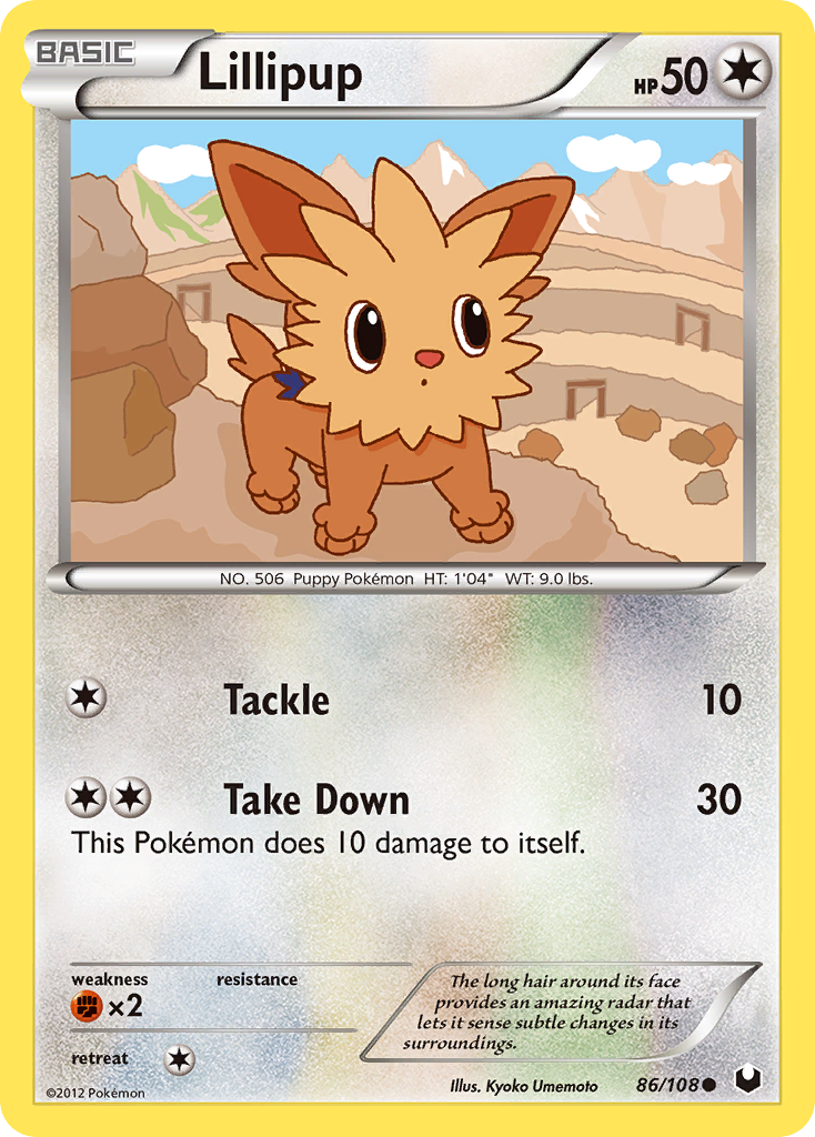 Lillipup (86/108) [Black & White: Dark Explorers] | GnG Games