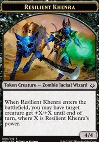 Resilient Khenra // Cat Double-sided Token [Hour of Devastation Tokens] | GnG Games