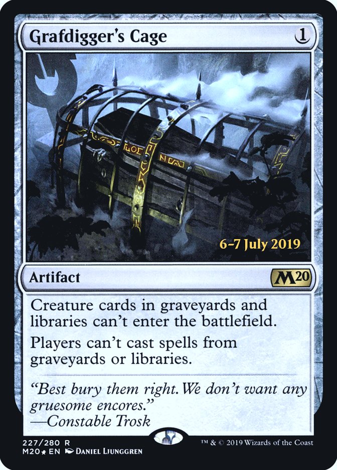 Grafdigger's Cage  [Core Set 2020 Prerelease Promos] | GnG Games