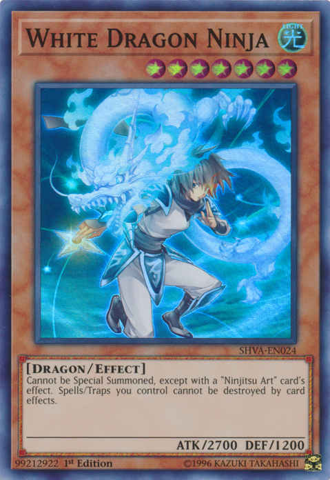 White Dragon Ninja [SHVA-EN024] Super Rare | GnG Games