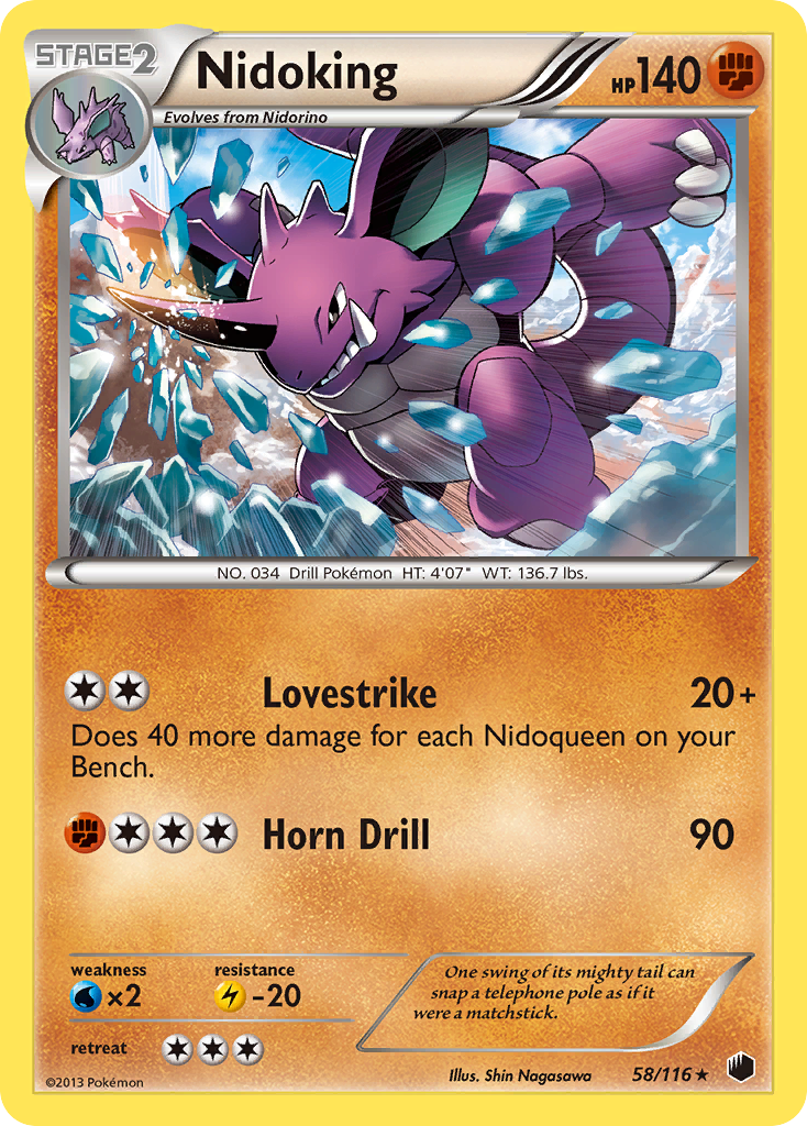 Nidoking (58/116) [Black & White: Plasma Freeze] | GnG Games