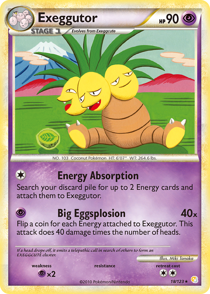 Exeggutor (18/123) [HeartGold & SoulSilver: Base Set] | GnG Games