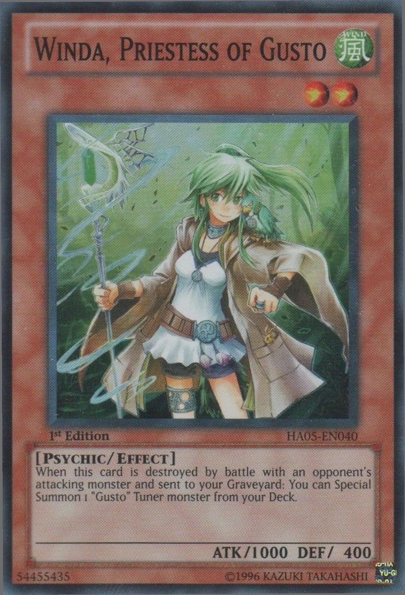 Winda, Priestess of Gusto [HA05-EN040] Super Rare | GnG Games