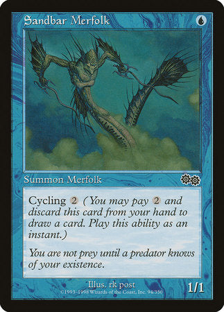 Sandbar Merfolk [Urza's Saga] | GnG Games