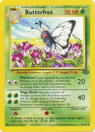 Butterfree (33/64) [Jungle Unlimited] | GnG Games