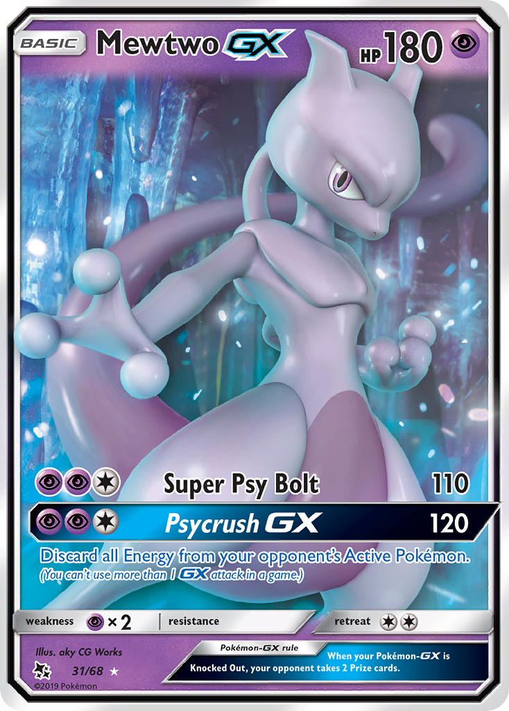 Mewtwo GX (31/68) [Sun & Moon: Hidden Fates] | GnG Games