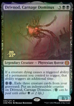 Drivnod, Carnage Dominus [Phyrexia: All Will Be One Prerelease Promos] | GnG Games