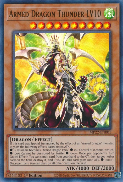 Armed Dragon Thunder LV10 [MP22-EN001] Ultra Rare | GnG Games