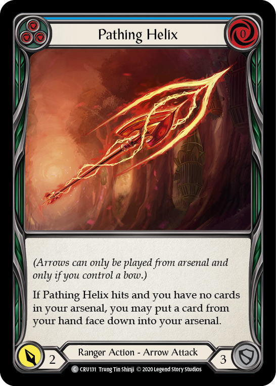 Pathing Helix (Blue) [CRU131] 1st Edition Rainbow Foil | GnG Games