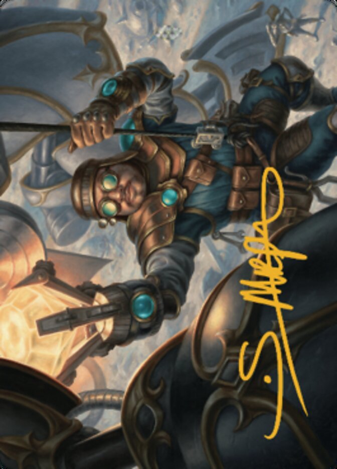 Powerstone Engineer Art Card (Gold-Stamped Signature) [The Brothers' War Art Series] | GnG Games