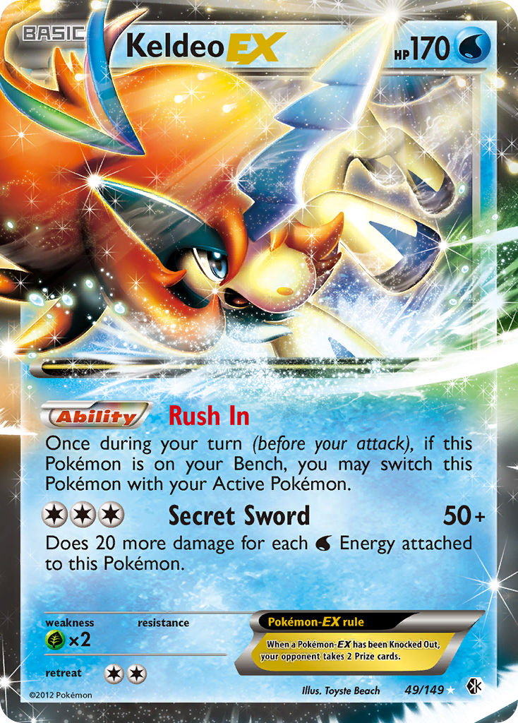 Keldeo EX (49/149) [Black & White: Boundaries Crossed] | GnG Games