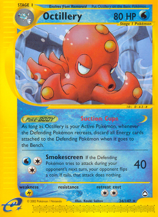 Octillery (26/147) [Aquapolis] | GnG Games