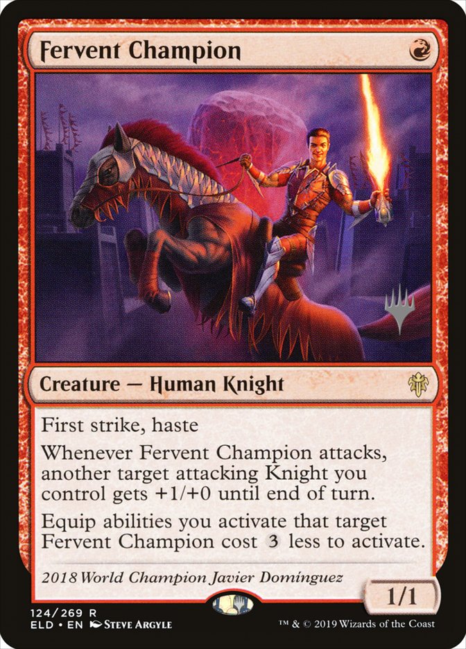 Fervent Champion (Promo Pack) [Throne of Eldraine Promos] | GnG Games