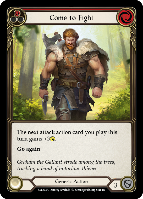 Come to Fight (Red) [ARC203-C] 1st Edition Normal | GnG Games