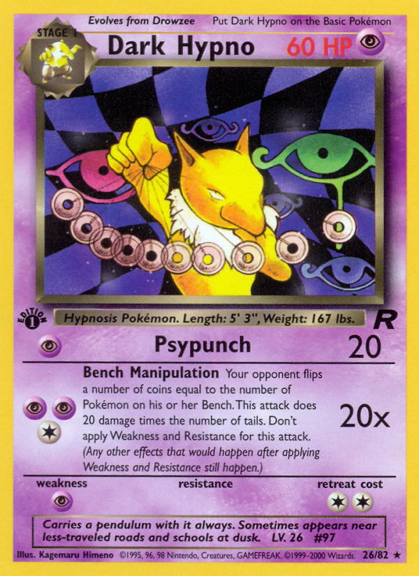 Dark Hypno (26/82) [Team Rocket 1st Edition] | GnG Games