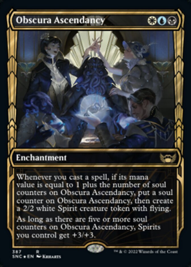 Obscura Ascendancy (Showcase Golden Age Gilded Foil) [Streets of New Capenna] | GnG Games