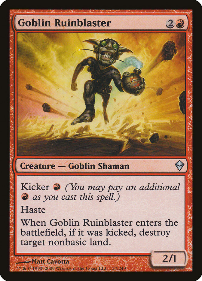 Goblin Ruinblaster [Zendikar] | GnG Games