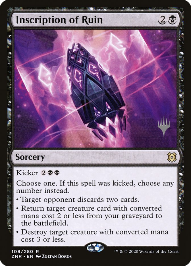 Inscription of Ruin (Promo Pack) [Zendikar Rising Promos] | GnG Games