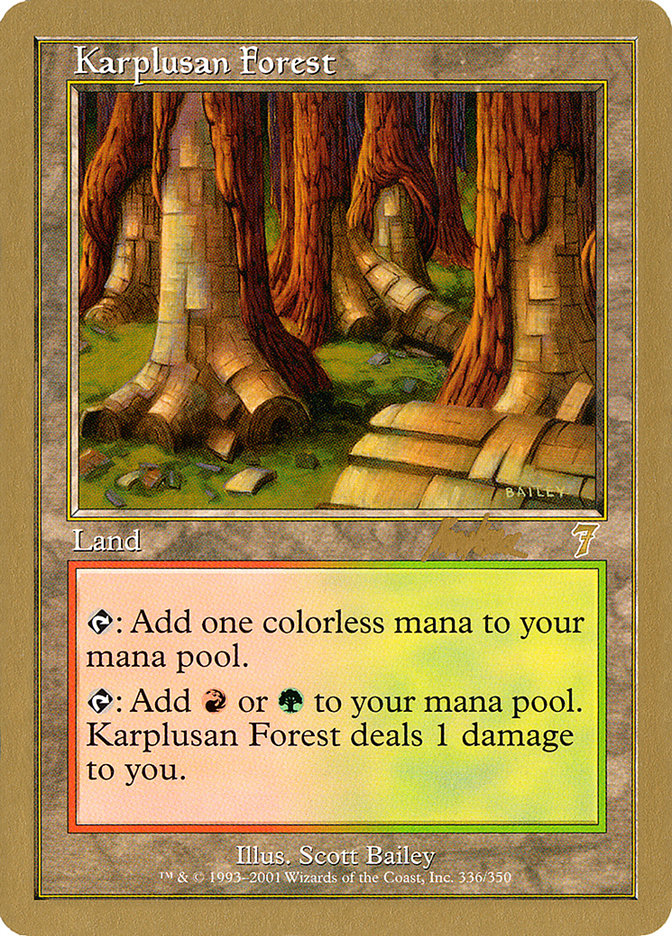 Karplusan Forest (Brian Kibler) [World Championship Decks 2002] | GnG Games