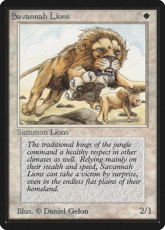 Savannah Lions [Limited Edition Beta] | GnG Games