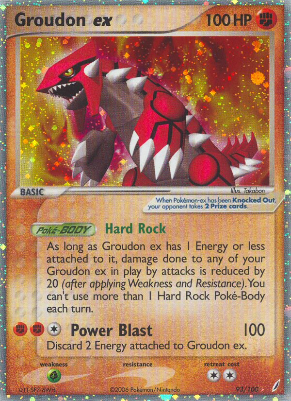 Groudon ex (93/100) [EX: Crystal Guardians] | GnG Games