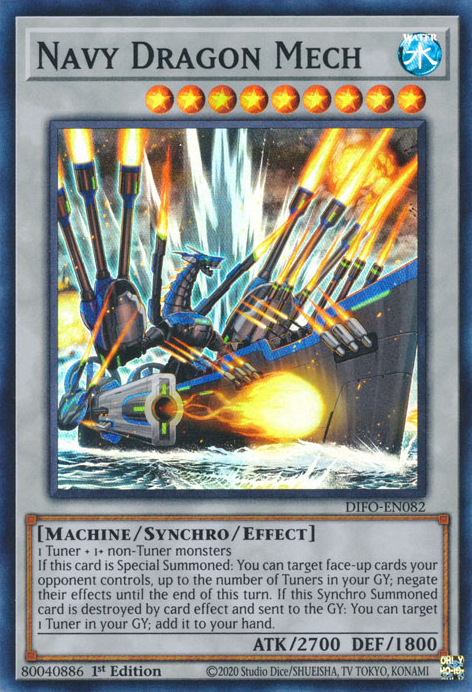 Navy Dragon Mech [DIFO-EN082] Super Rare | GnG Games