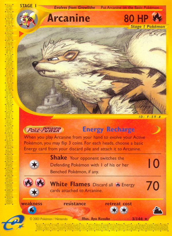 Arcanine (3/144) [Skyridge] | GnG Games