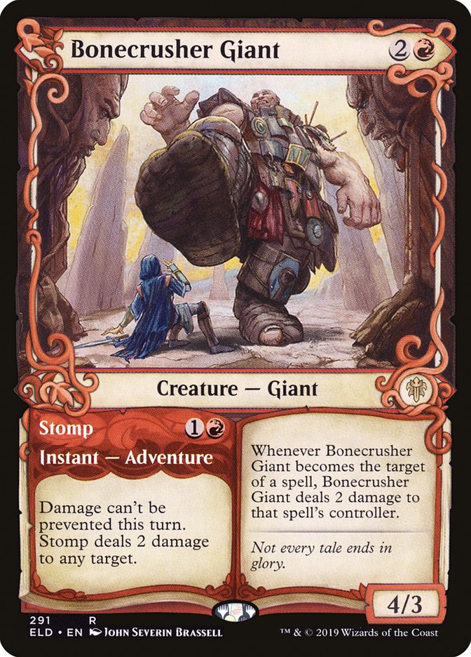 Bonecrusher Giant // Stomp (Showcase) [Throne of Eldraine] | GnG Games