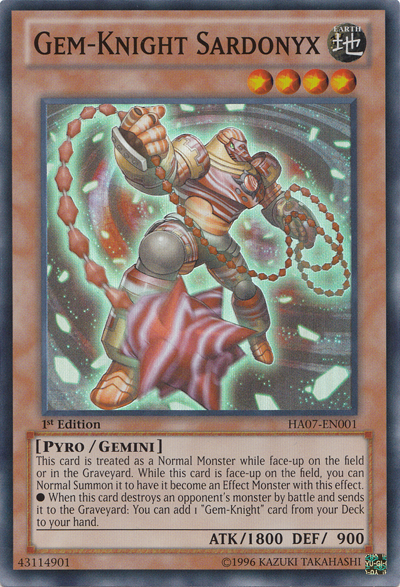 Gem-Knight Sardonyx [HA07-EN001] Super Rare | GnG Games