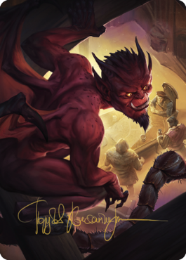 Nefarious Imp Art Card (Gold-Stamped Signature) [Commander Legends: Battle for Baldur's Gate Art Series] | GnG Games