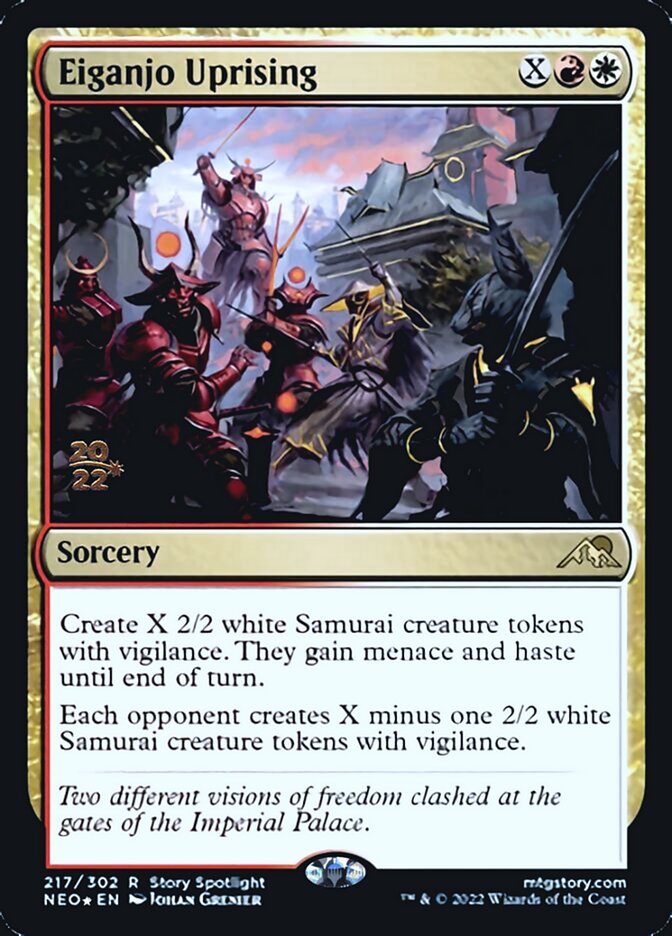 Eiganjo Uprising [Kamigawa: Neon Dynasty Prerelease Promos] | GnG Games