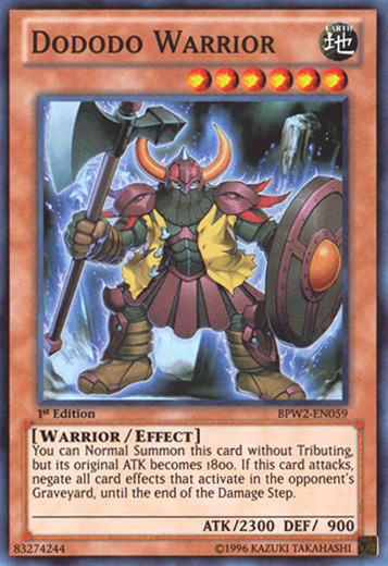 Dododo Warrior [BPW2-EN059] Super Rare | GnG Games