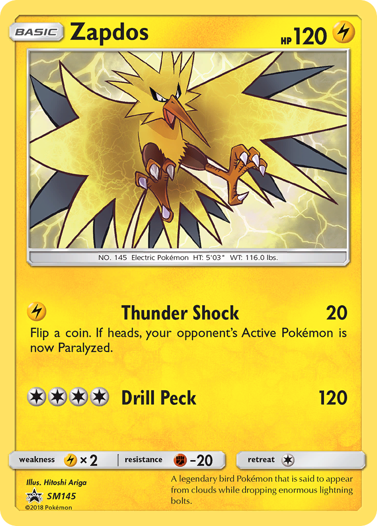 Zapdos (SM145) [Sun & Moon: Black Star Promos] | GnG Games