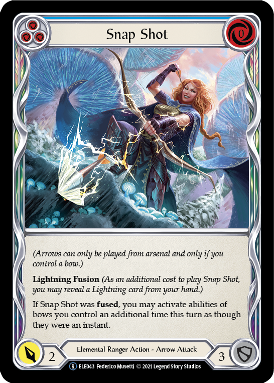 Snap Shot (Blue) [U-ELE043] Unlimited Rainbow Foil | GnG Games