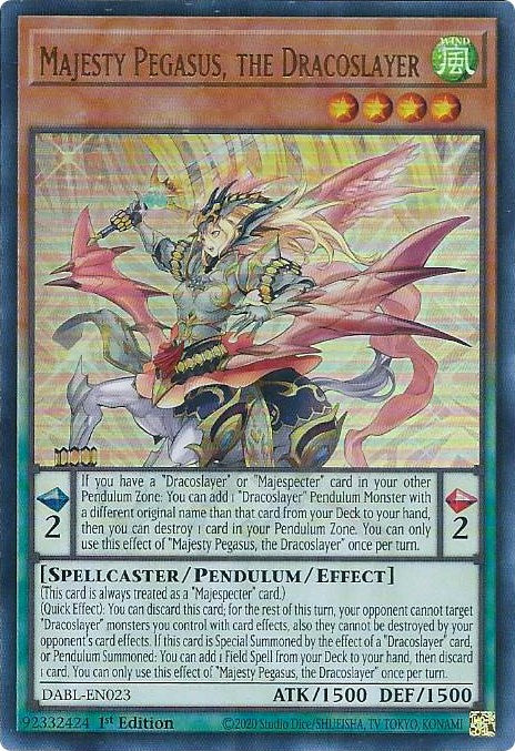 Majesty Pegasus, the Dracoslayer [DABL-EN023] Ultra Rare | GnG Games
