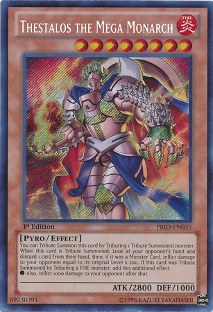 Thestalos the Mega Monarch [PRIO-EN035] Secret Rare | GnG Games