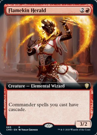 Flamekin Herald (Extended Art) [Commander Legends] | GnG Games