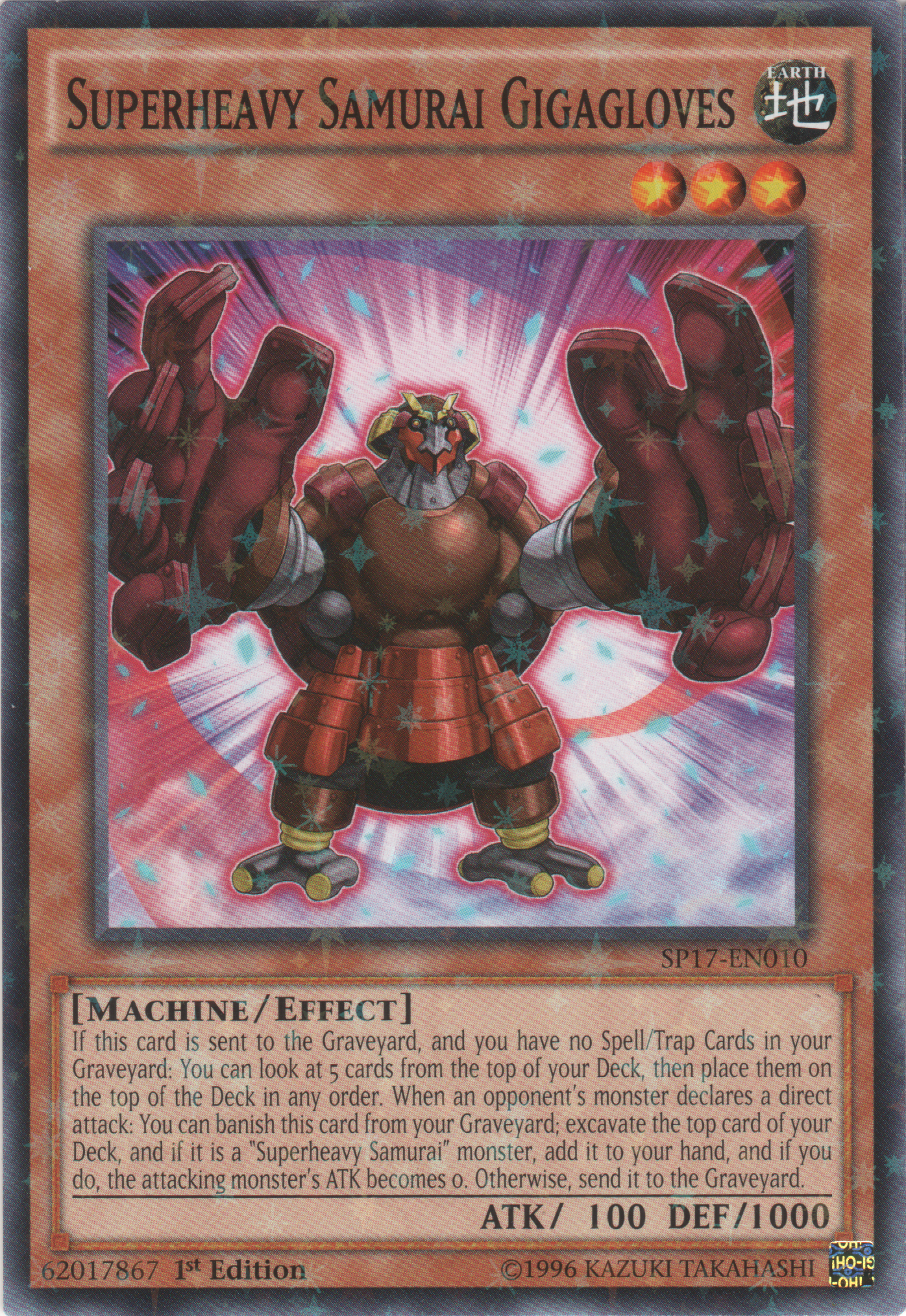 Superheavy Samurai Gigagloves (Starfoil) [SP17-EN010] Starfoil Rare | GnG Games