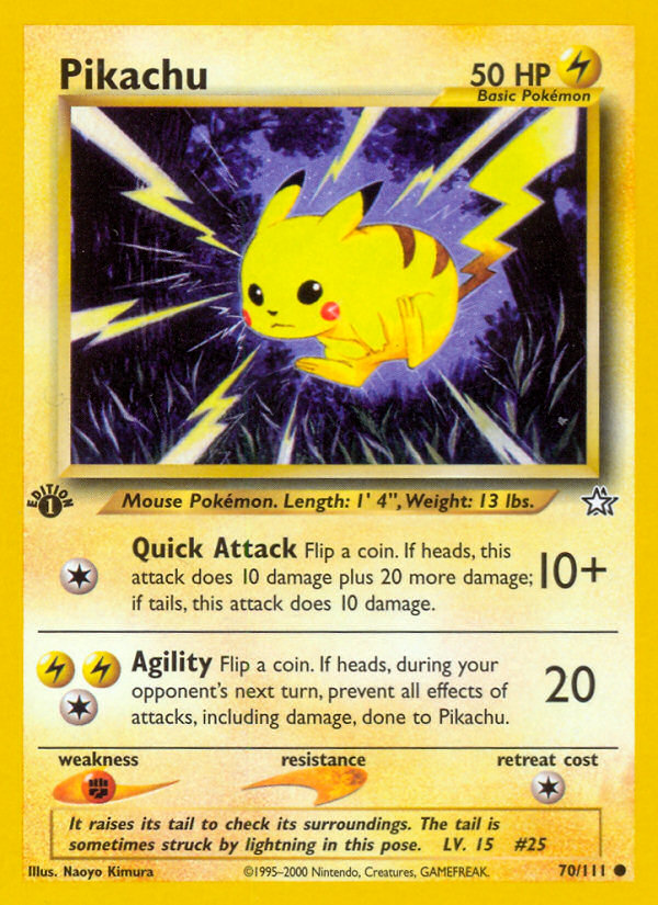 Pikachu (70/111) [Neo Genesis 1st Edition] | GnG Games