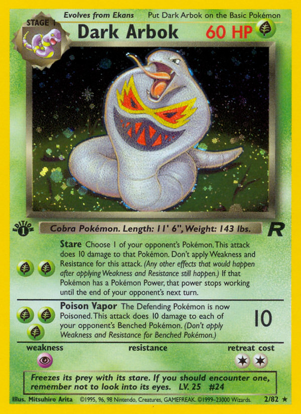 Dark Arbok (2/82) [Team Rocket 1st Edition] | GnG Games