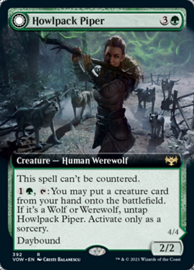 Howlpack Piper // Wildsong Howler (Extended) [Innistrad: Crimson Vow] | GnG Games