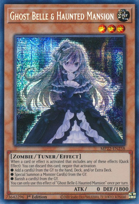 Ghost Belle & Haunted Mansion [MP22-EN258] Prismatic Secret Rare | GnG Games