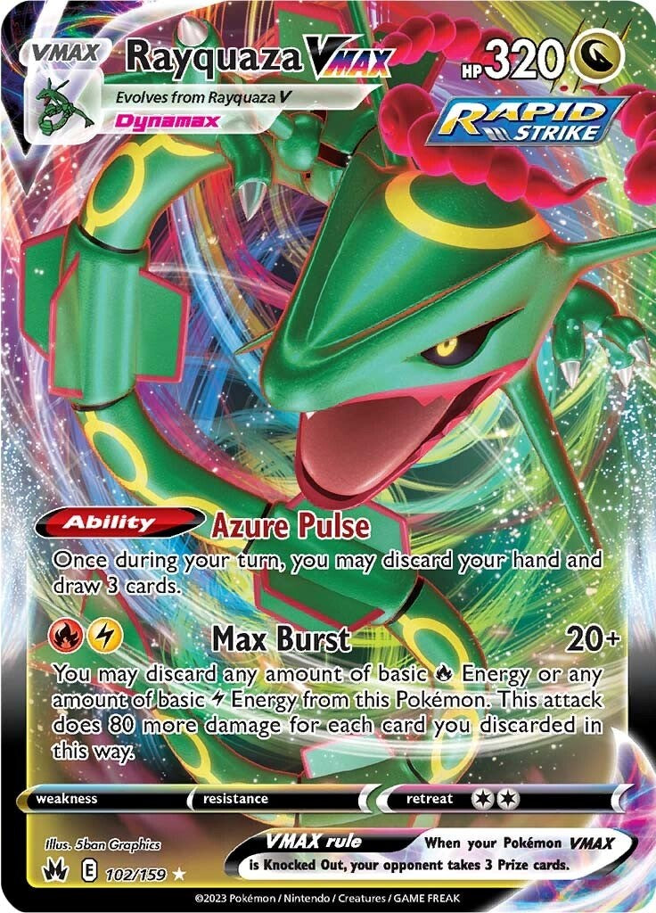 Rayquaza VMAX (102/159) (102) [Sword & Shield: Crown Zenith] | GnG Games